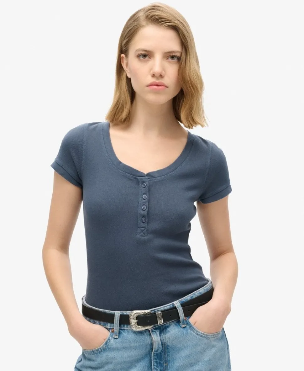 Essential Button Down Short Sleeve Top