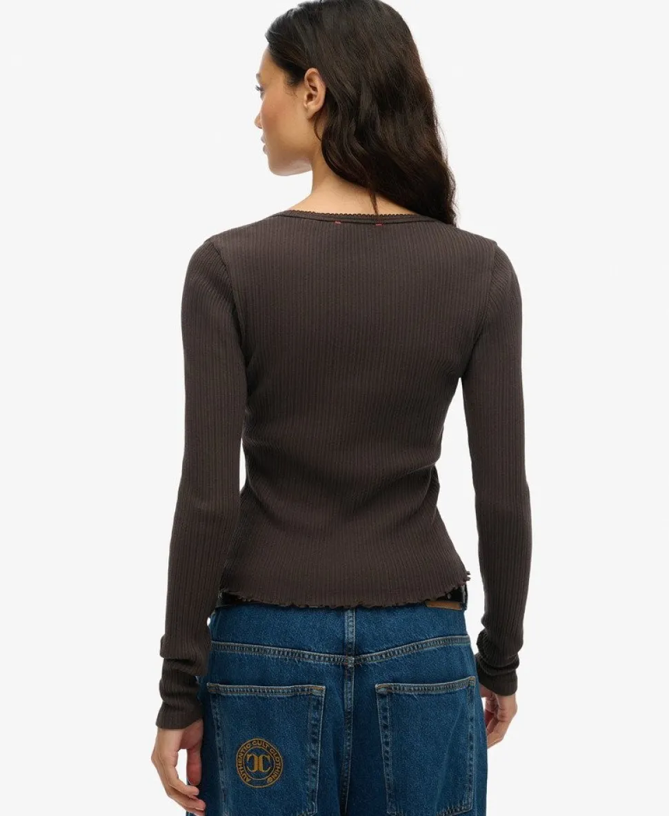 Essential Button Long Sleeve Top