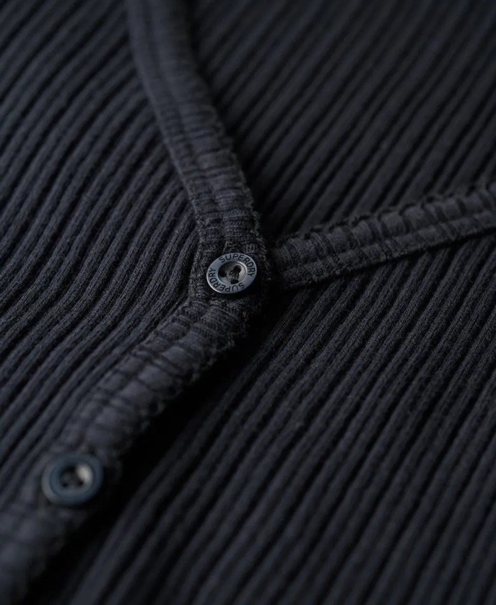 Essential Button Through Long Sleeve Top