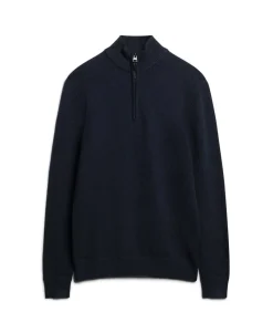 Essential Embroidered Knit Half Zip Jumper