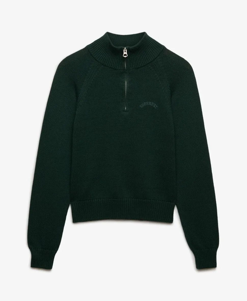 Essential Half Zip Knit Jumper