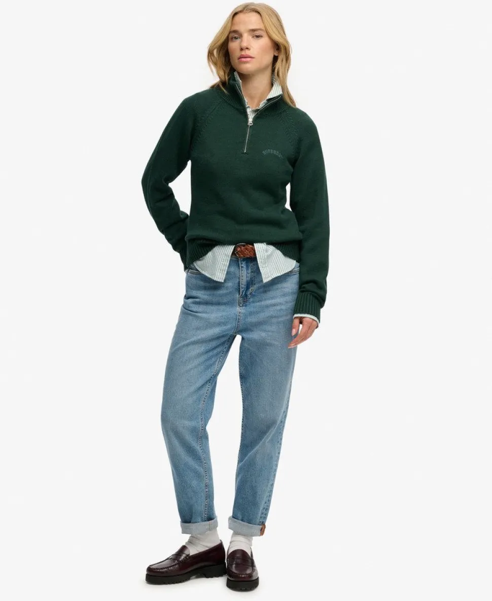 Essential Half Zip Knit Jumper