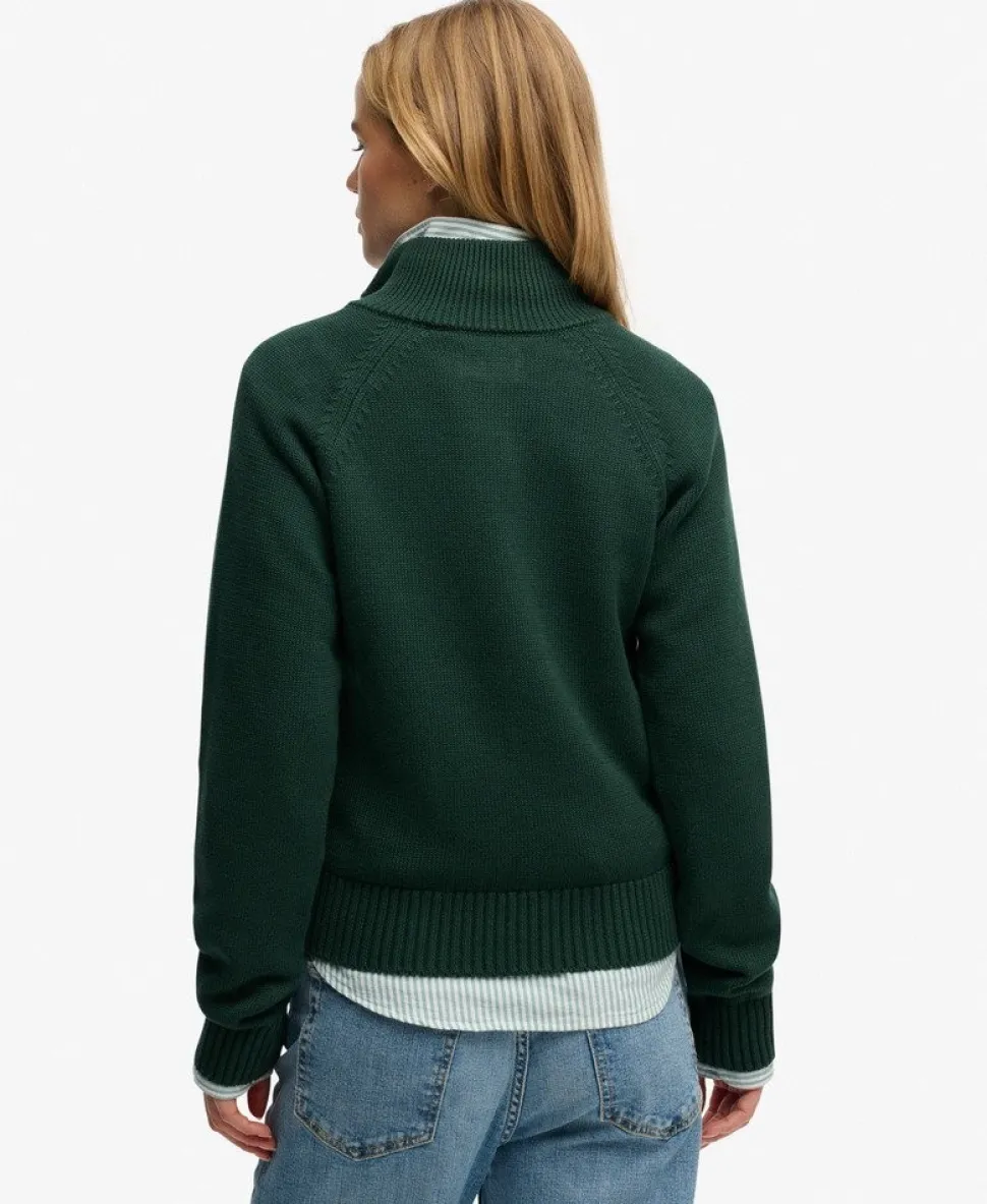 Essential Half Zip Knit Jumper