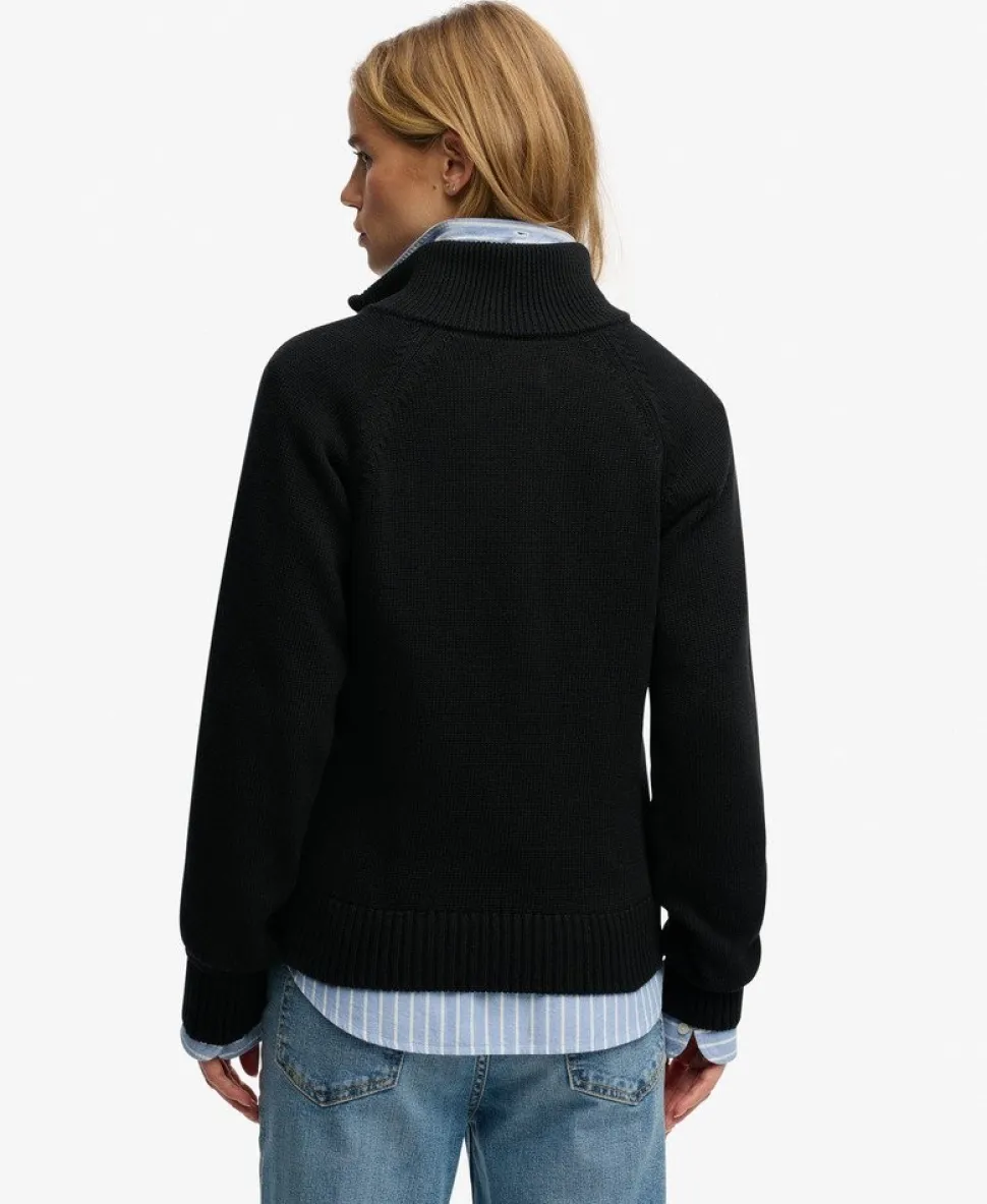 Essential Half Zip Knit Jumper