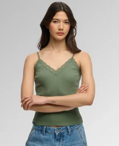 Essential Lace Trim Cami Top