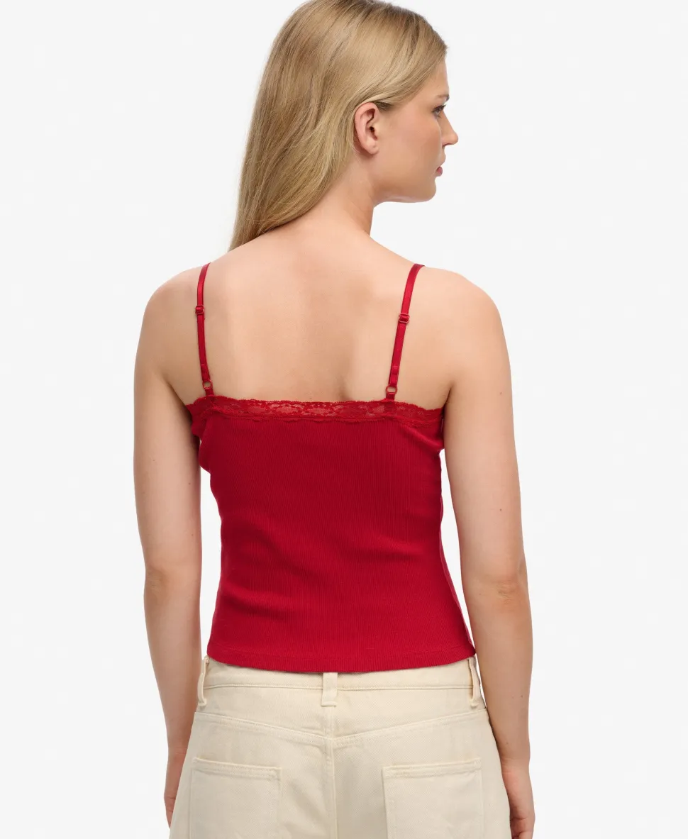 Essential Lace Trim Cami Top