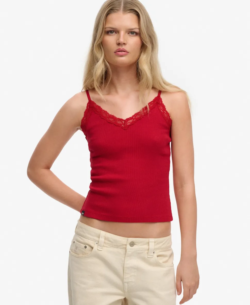 Essential Lace Trim Cami Top