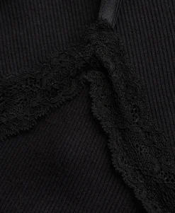 Essential Lace Trim Cropped Cami Top