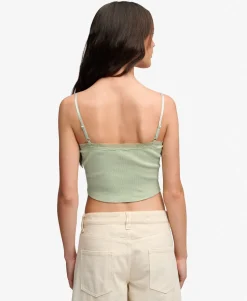 Essential Lace Trim Cropped Cami Top