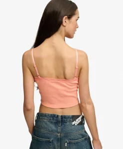 Essential Lace Trim Cropped Cami Top