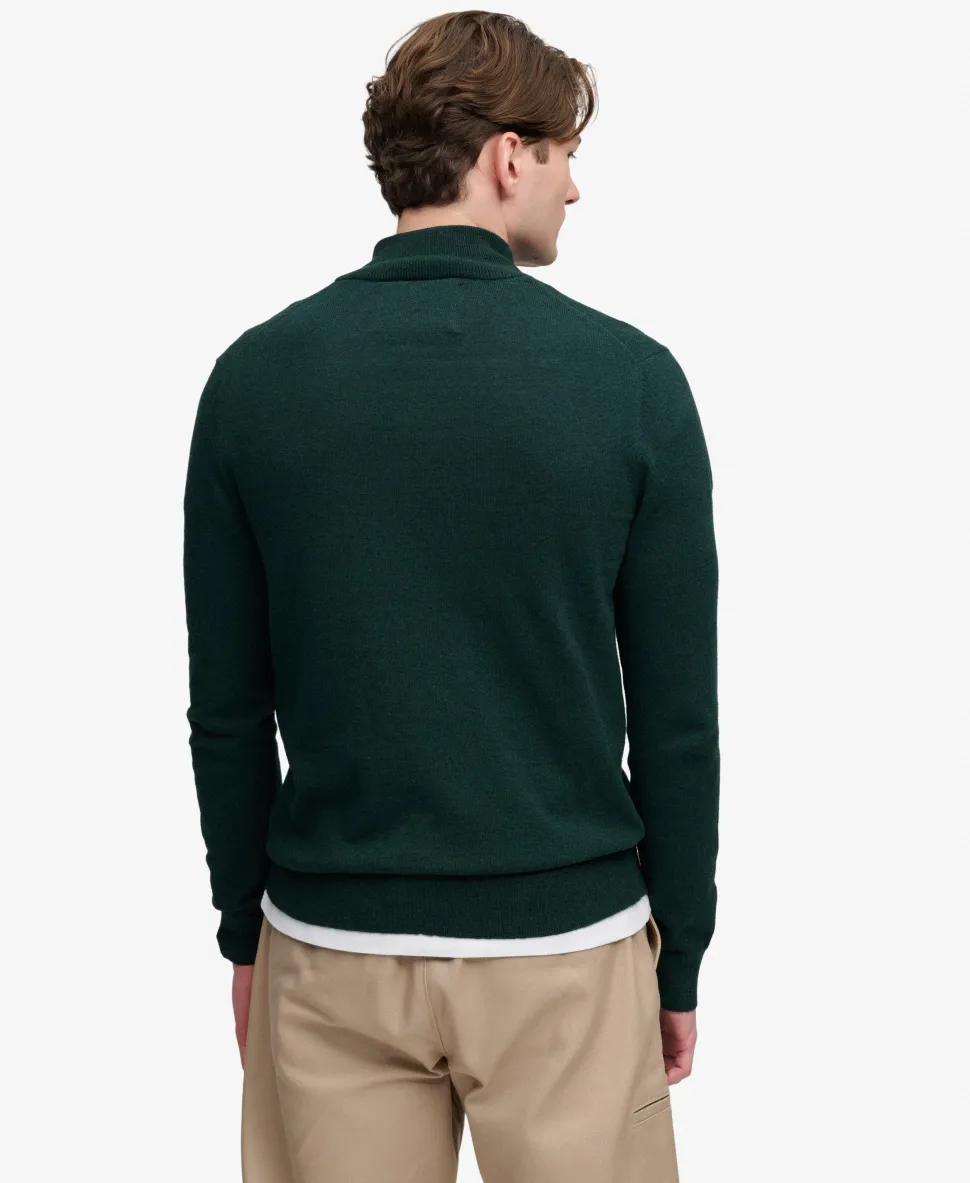 Essential Lightweight Wool Blend Half Zip Jumper
