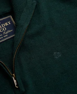 Essential Lightweight Wool Blend Half Zip Jumper