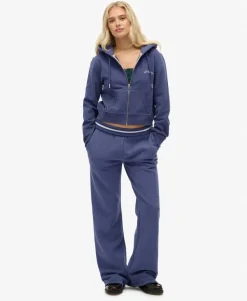 Essential Logo Cropped Zip Hoodie