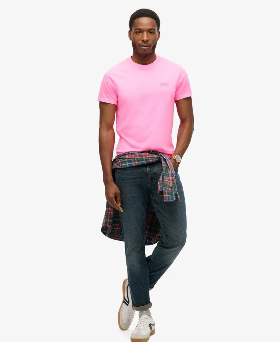 Essential Logo Embroidered Neon T-Shirt