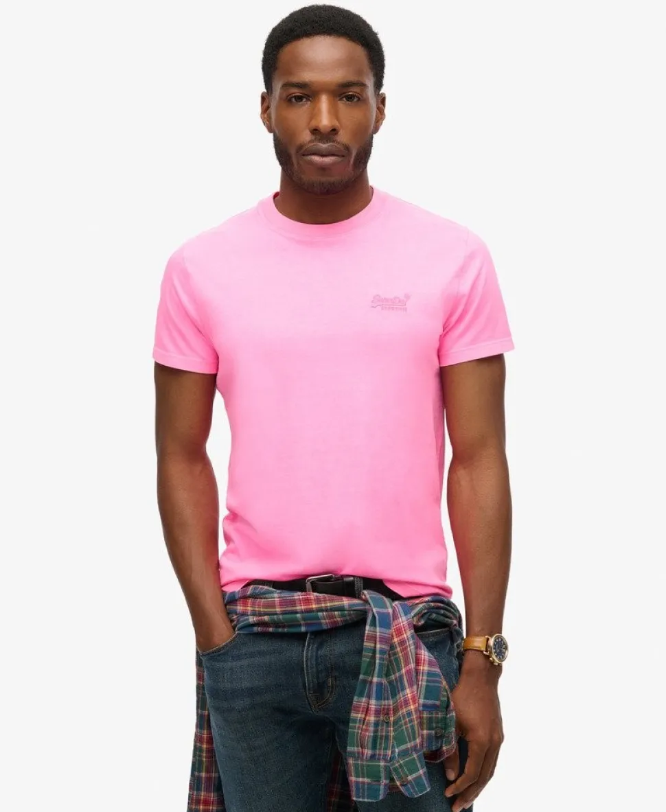 Essential Logo Embroidered Neon T-Shirt