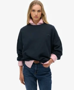 Essential Logo Garment Dyed Crew Sweatshirt