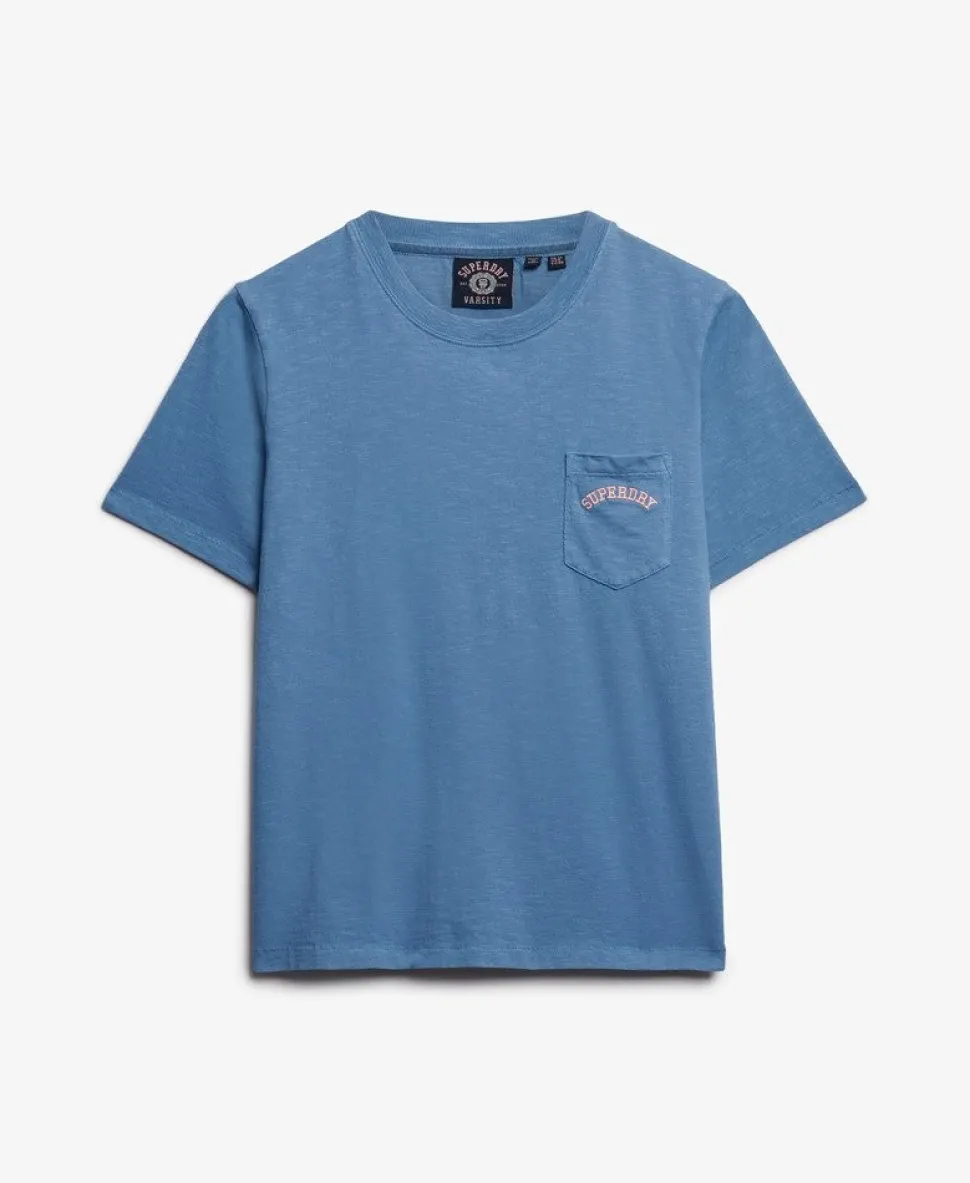 Essential Logo Garment Dye Pocket T-Shirt