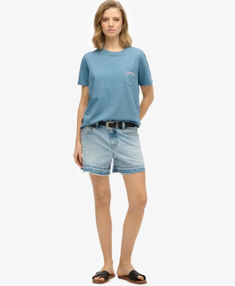 Essential Logo Garment Dye Pocket T-Shirt