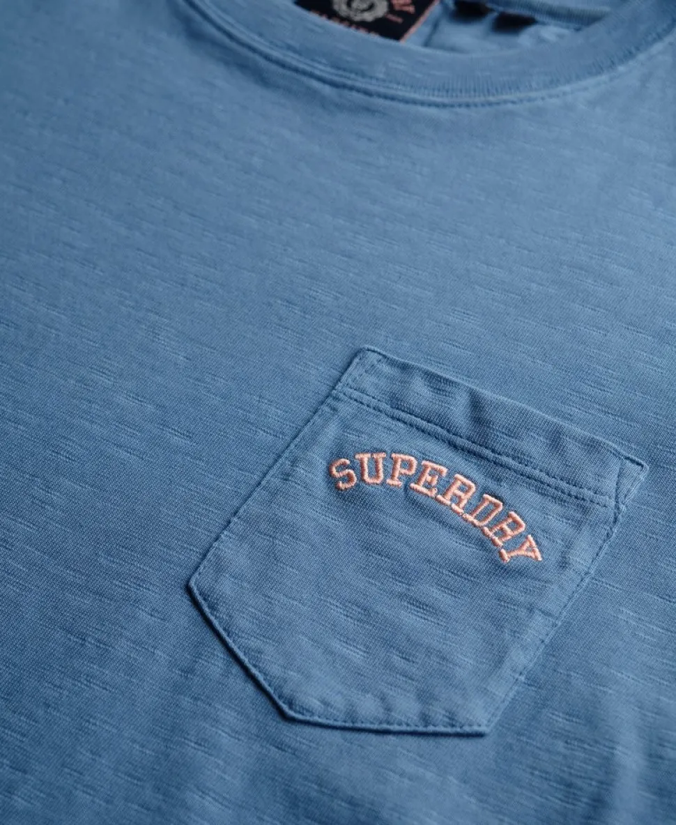 Essential Logo Garment Dye Pocket T-Shirt