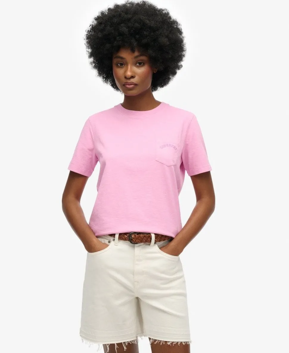 Essential Logo Garment Dye Pocket T-Shirt