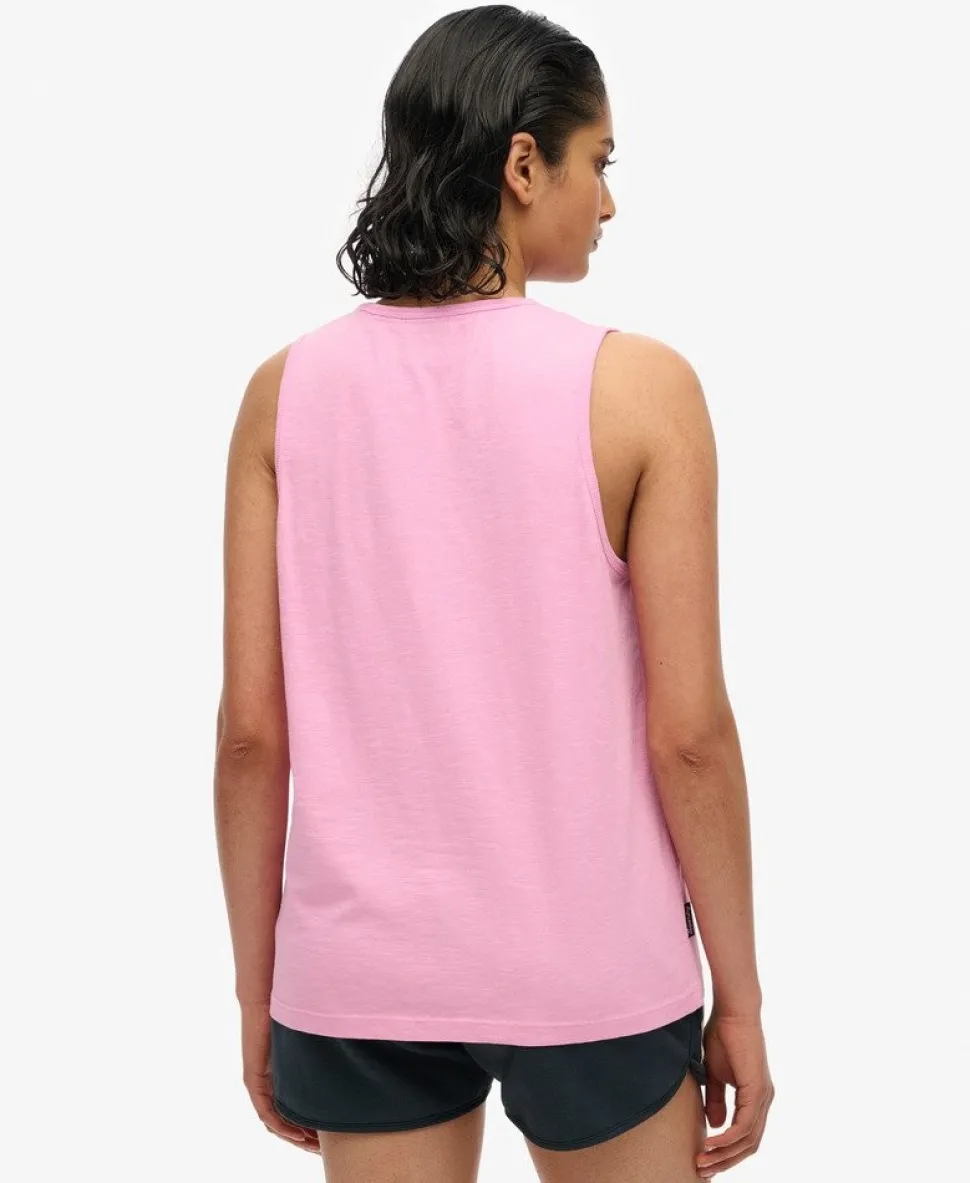 Essential Logo Garment Dye Vest Top