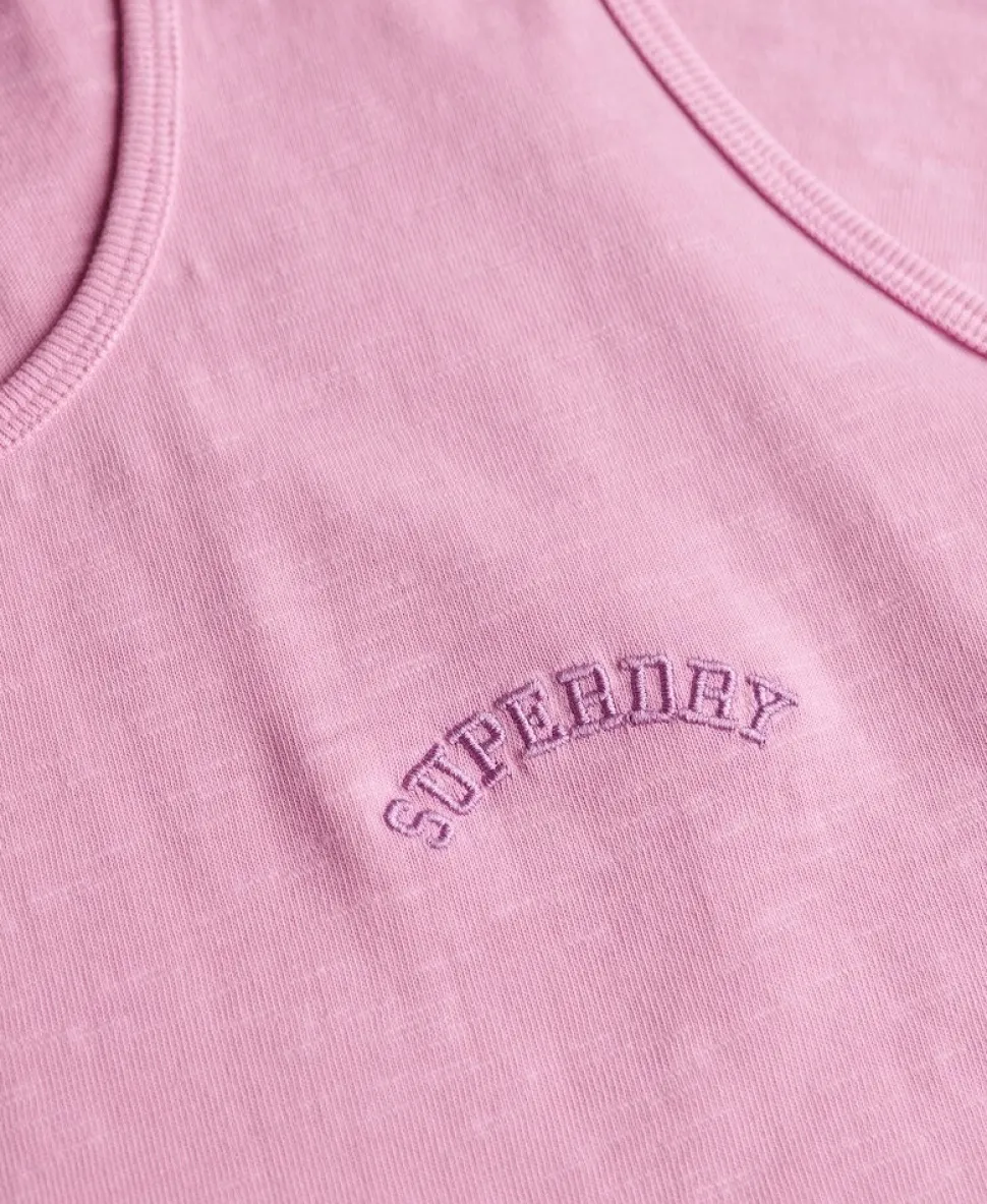 Essential Logo Garment Dye Vest Top
