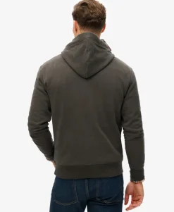 Essential Logo Half Brushed Hoodie