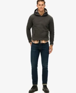 Essential Logo Half Brushed Hoodie