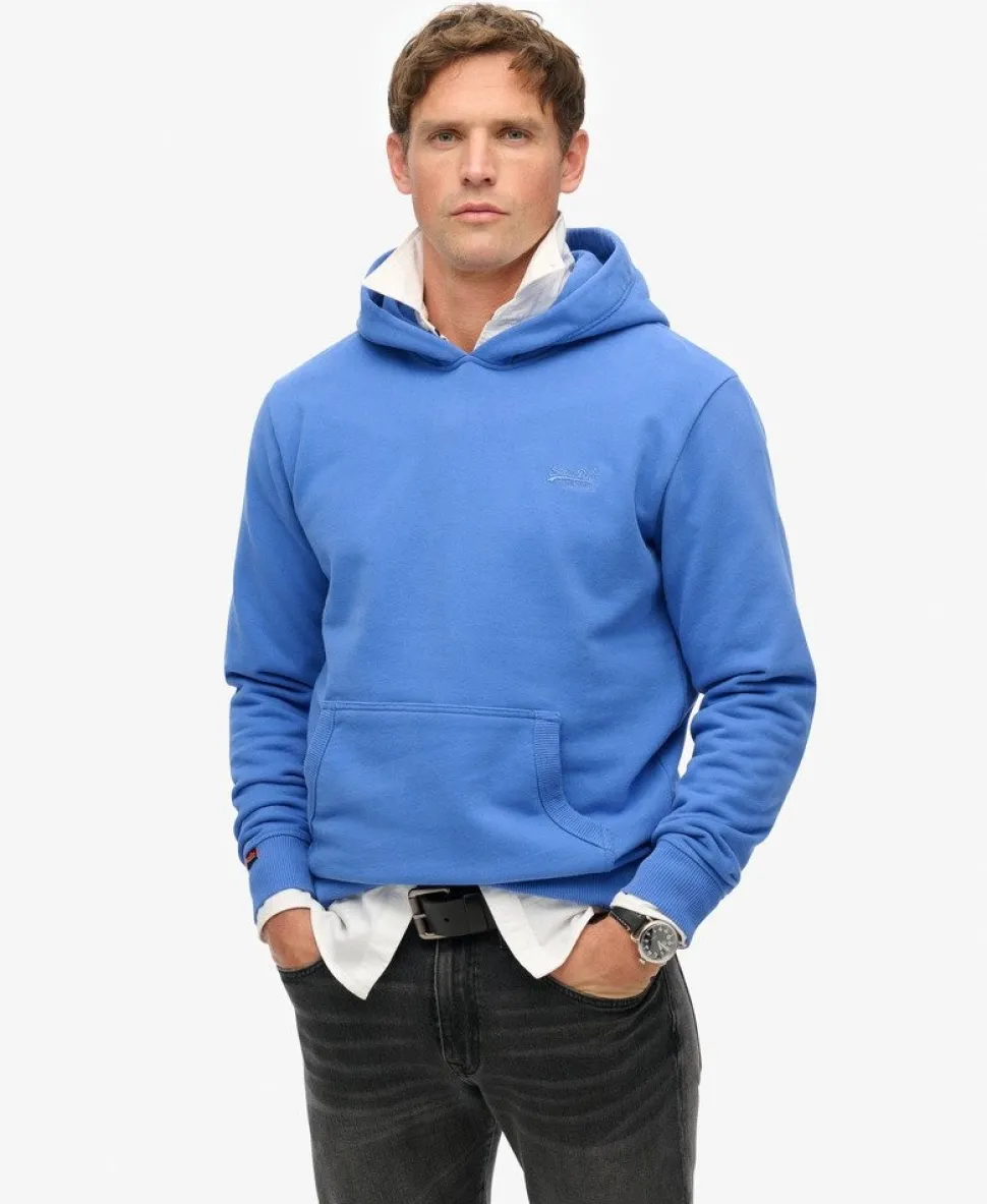 Essential Logo Half Brushed Hoodie