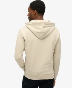 Essential Logo Half Brushed Zip Hoodie