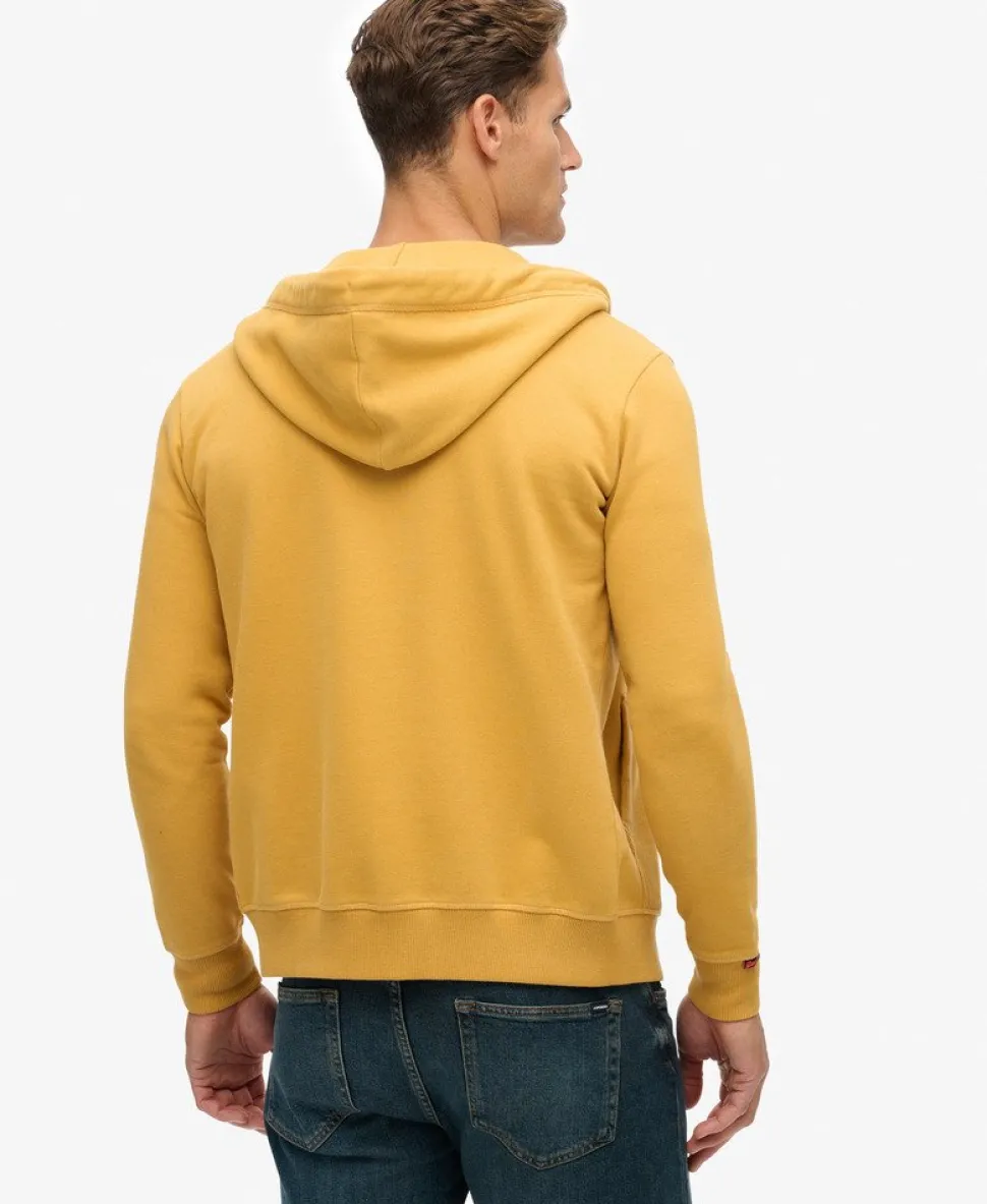 Essential Logo Half Brushed Zip Hoodie