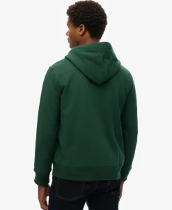 Essential Logo Half Brushed Zip Hoodie