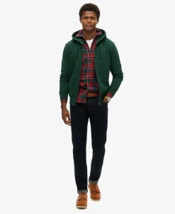 Essential Logo Half Brushed Zip Hoodie