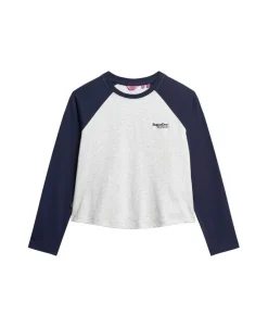 Essential Logo Long Sleeve Baseball Top