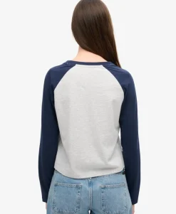 Essential Logo Long Sleeve Baseball Top