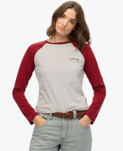 Essential Logo Long Sleeve Baseball Top