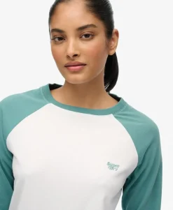 Essential Logo Long Sleeve Baseball Top