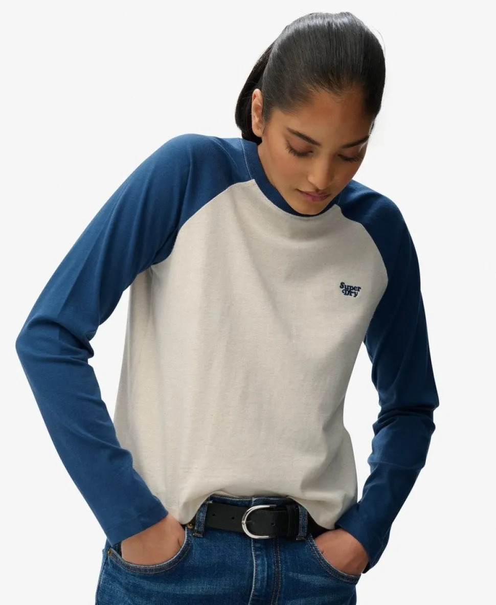 Essential Logo Long Sleeve Baseball Top
