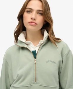 Essential Logo Oversized Half Zip Sweatshirt