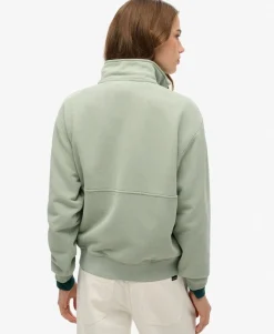 Essential Logo Oversized Half Zip Sweatshirt