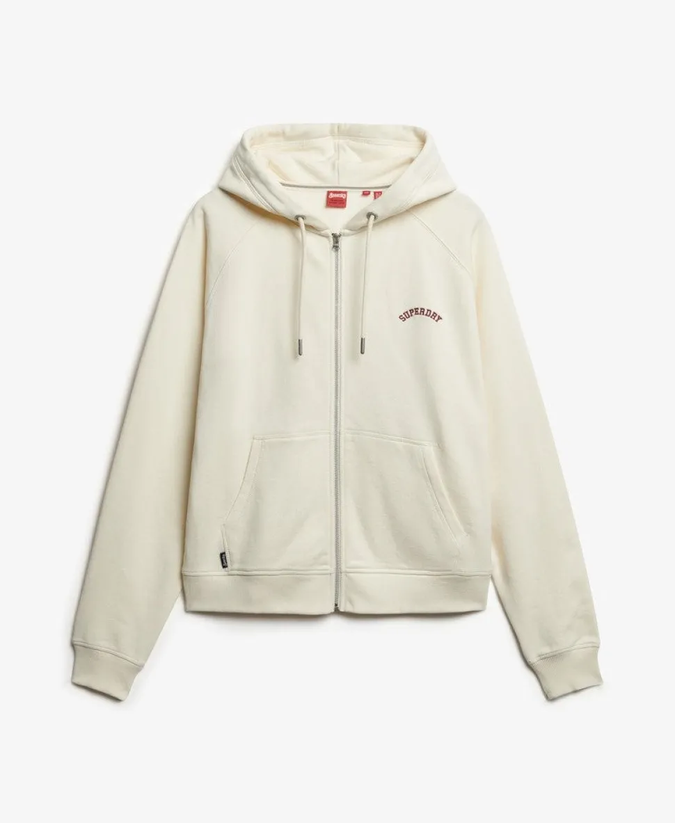Essential Logo Oversized Raglan Zip Hoodie
