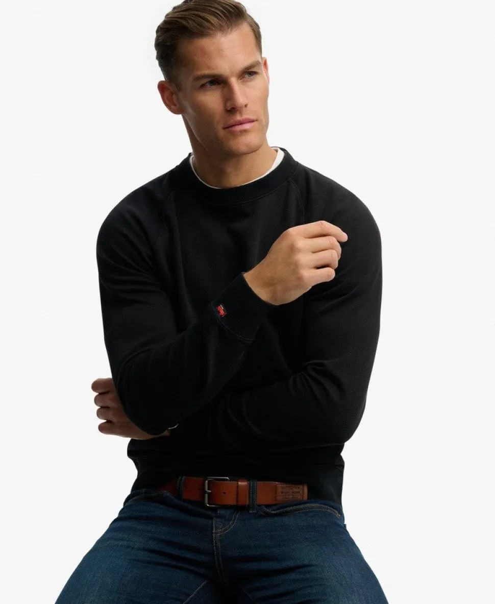 Essential Logo Raglan Crew Sweatshirt