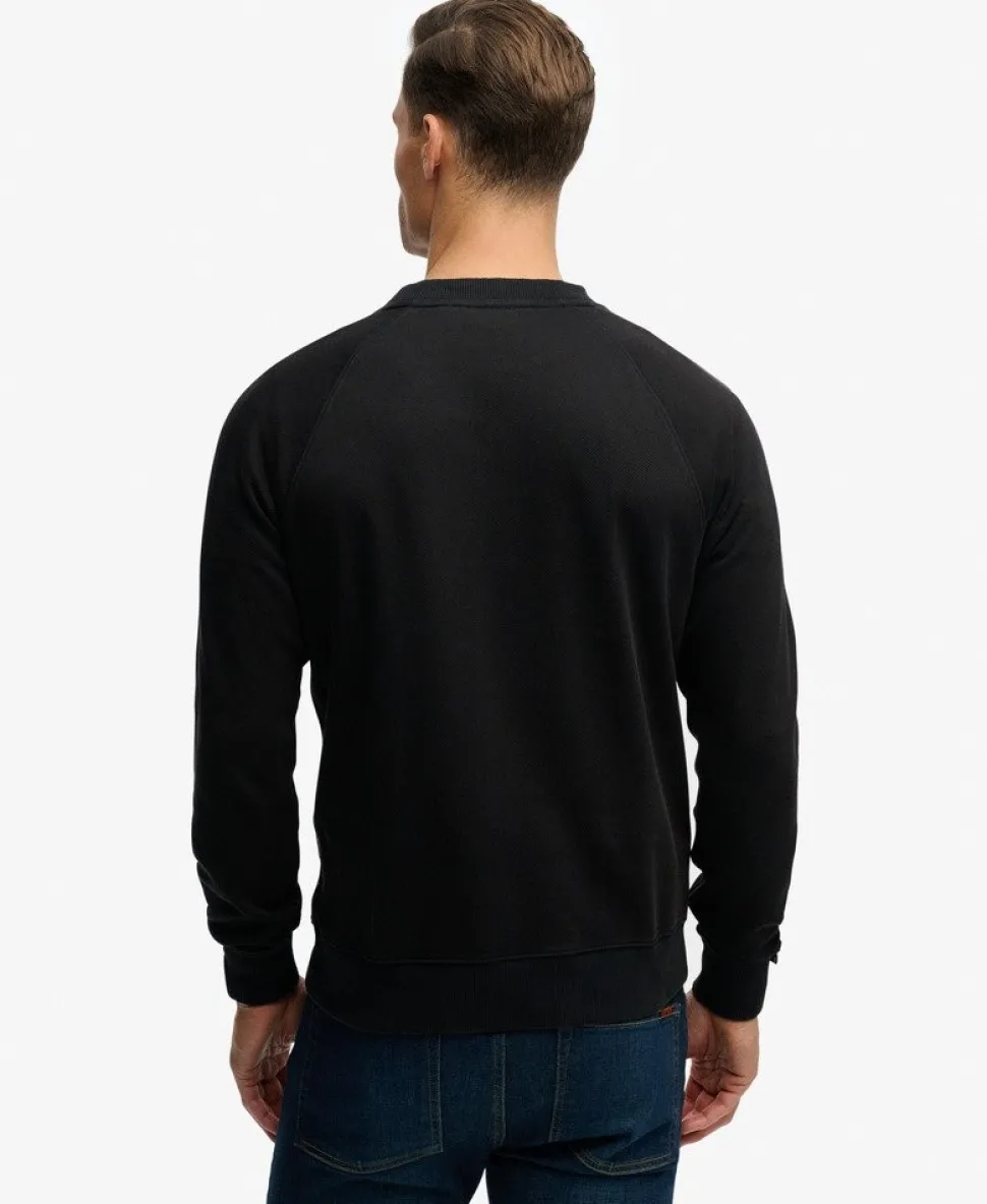 Essential Logo Raglan Crew Sweatshirt