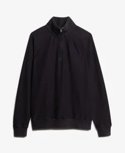 Essential Logo Raglan Henley Sweatshirt