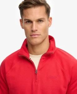 Essential Logo Raglan Henley Sweatshirt