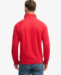 Essential Logo Raglan Henley Sweatshirt