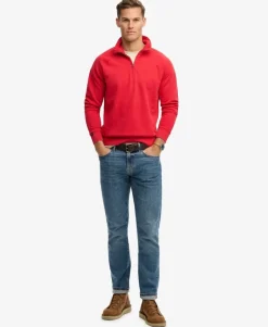 Essential Logo Raglan Henley Sweatshirt