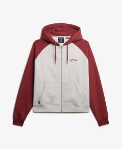 Essential Logo Raglan Zip Hoodie