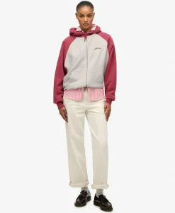 Essential Logo Raglan Zip Hoodie