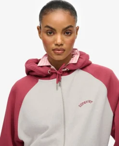 Essential Logo Raglan Zip Hoodie
